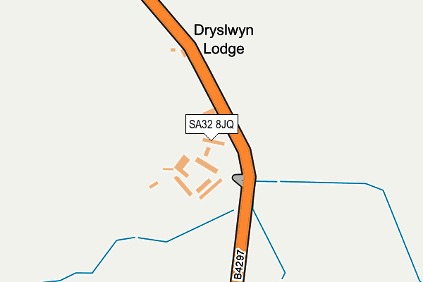 SA32 8JQ map - OS OpenMap – Local (Ordnance Survey)