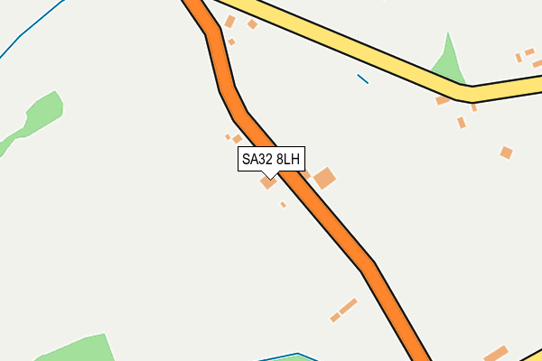SA32 8LH map - OS OpenMap – Local (Ordnance Survey)