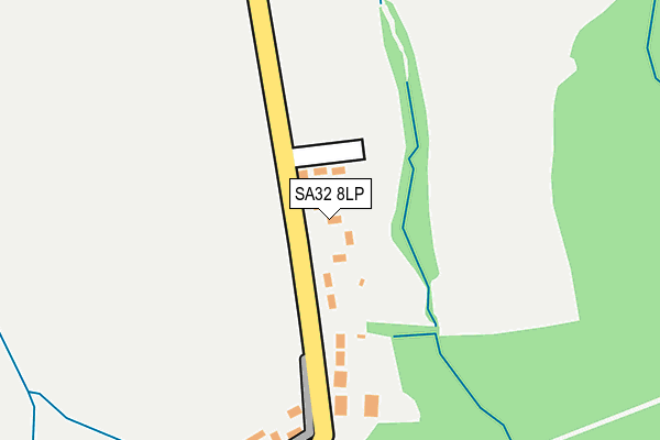 SA32 8LP map - OS OpenMap – Local (Ordnance Survey)