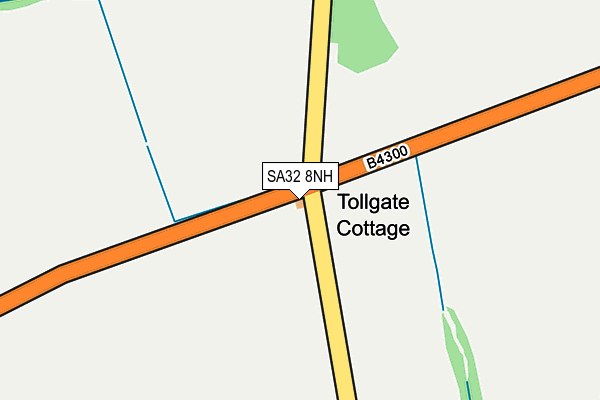 SA32 8NH map - OS OpenMap – Local (Ordnance Survey)