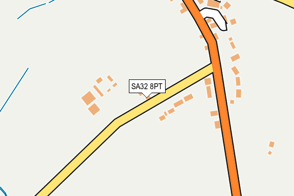SA32 8PT map - OS OpenMap – Local (Ordnance Survey)