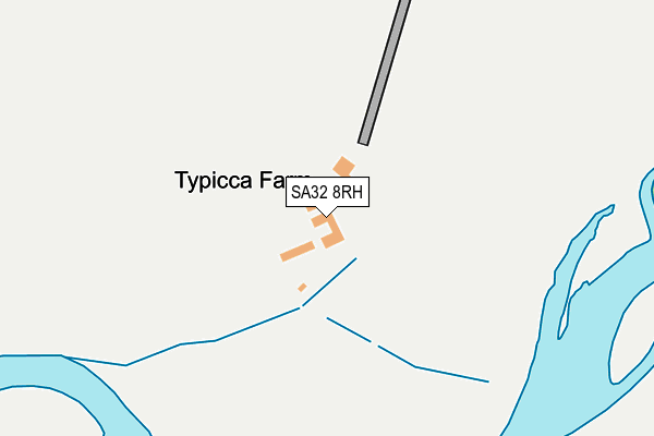 SA32 8RH map - OS OpenMap – Local (Ordnance Survey)