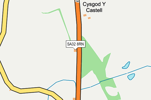 SA32 8RN map - OS OpenMap – Local (Ordnance Survey)