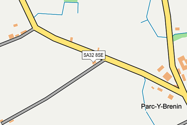 SA32 8SE map - OS OpenMap – Local (Ordnance Survey)