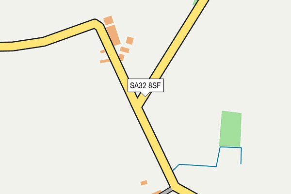 SA32 8SF map - OS OpenMap – Local (Ordnance Survey)