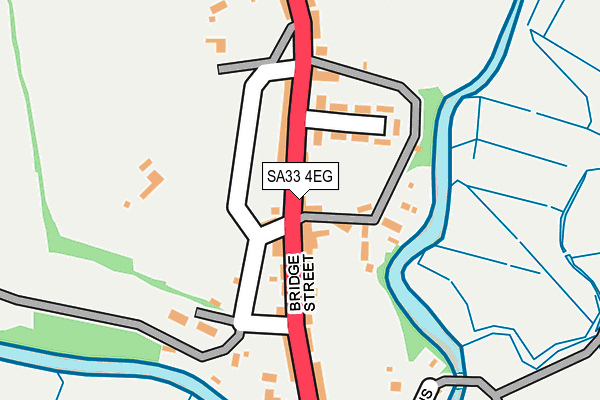 SA33 4EG map - OS OpenMap – Local (Ordnance Survey)