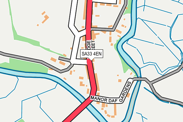SA33 4EN map - OS OpenMap – Local (Ordnance Survey)