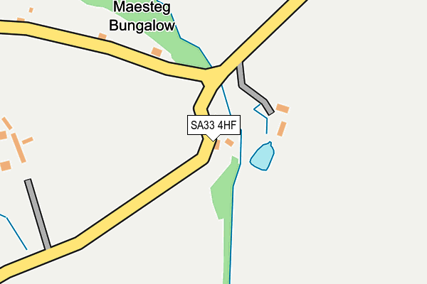 SA33 4HF map - OS OpenMap – Local (Ordnance Survey)