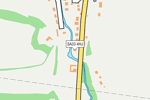 SA33 4HJ map - OS OpenMap – Local (Ordnance Survey)