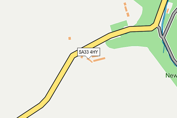 SA33 4HY map - OS OpenMap – Local (Ordnance Survey)