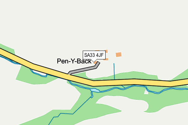 SA33 4JF map - OS OpenMap – Local (Ordnance Survey)