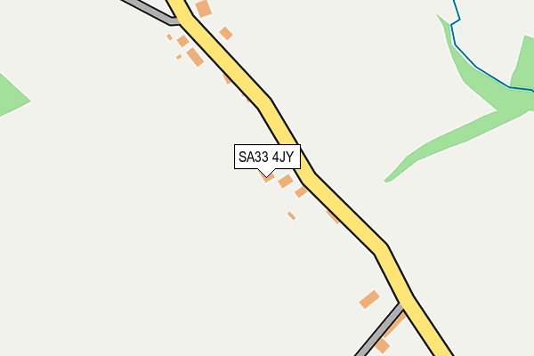 SA33 4JY map - OS OpenMap – Local (Ordnance Survey)