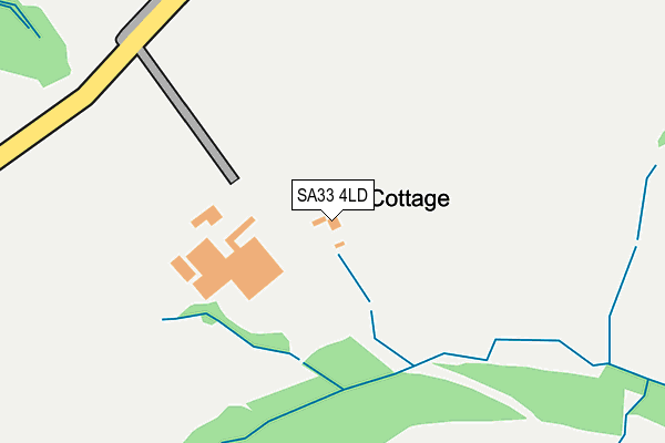 SA33 4LD map - OS OpenMap – Local (Ordnance Survey)