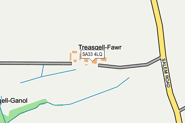 SA33 4LQ map - OS OpenMap – Local (Ordnance Survey)