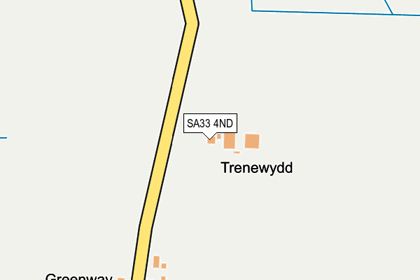 SA33 4ND map - OS OpenMap – Local (Ordnance Survey)