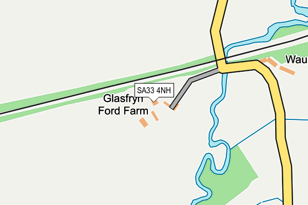 SA33 4NH map - OS OpenMap – Local (Ordnance Survey)