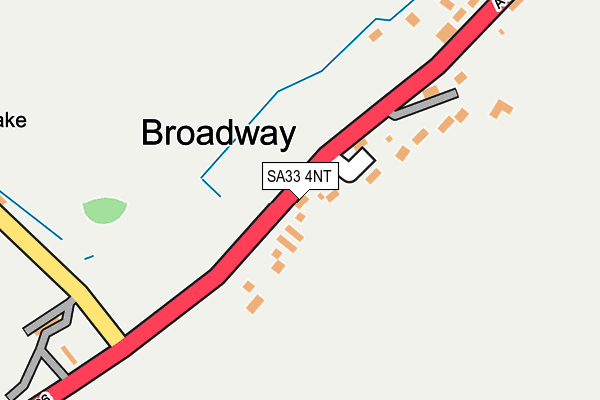 SA33 4NT map - OS OpenMap – Local (Ordnance Survey)