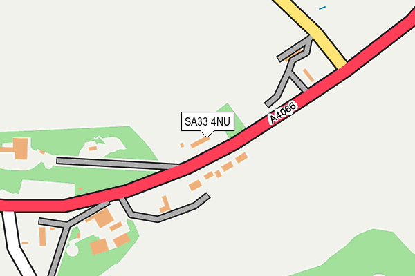 SA33 4NU map - OS OpenMap – Local (Ordnance Survey)