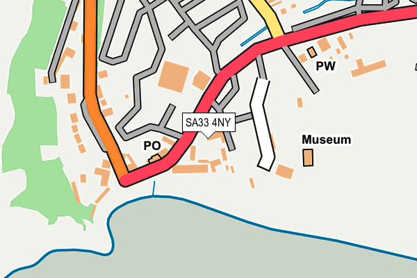 SA33 4NY map - OS OpenMap – Local (Ordnance Survey)