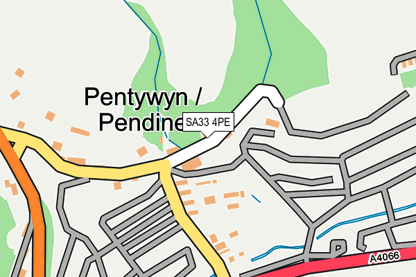 SA33 4PE map - OS OpenMap – Local (Ordnance Survey)