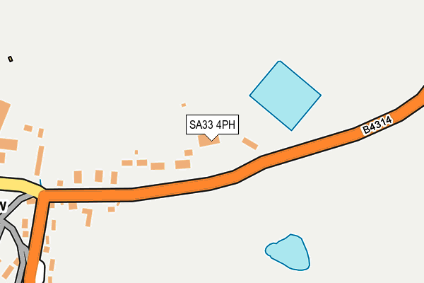 SA33 4PH map - OS OpenMap – Local (Ordnance Survey)
