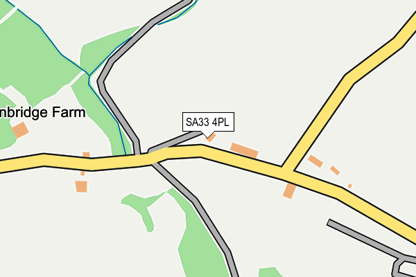 SA33 4PL map - OS OpenMap – Local (Ordnance Survey)