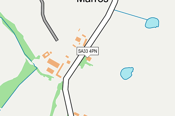SA33 4PN map - OS OpenMap – Local (Ordnance Survey)