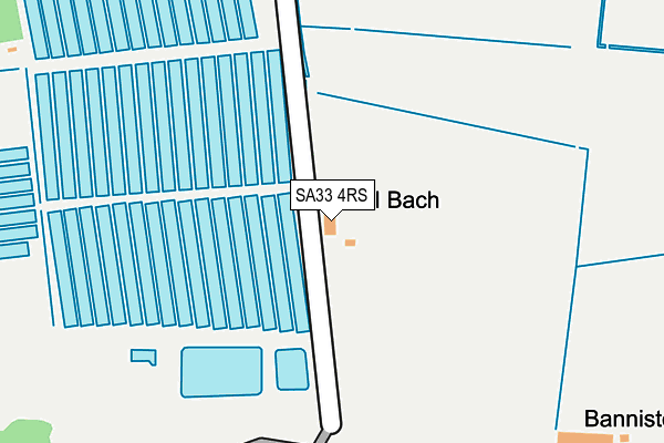 SA33 4RS map - OS OpenMap – Local (Ordnance Survey)