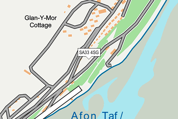 SA33 4SG map - OS OpenMap – Local (Ordnance Survey)