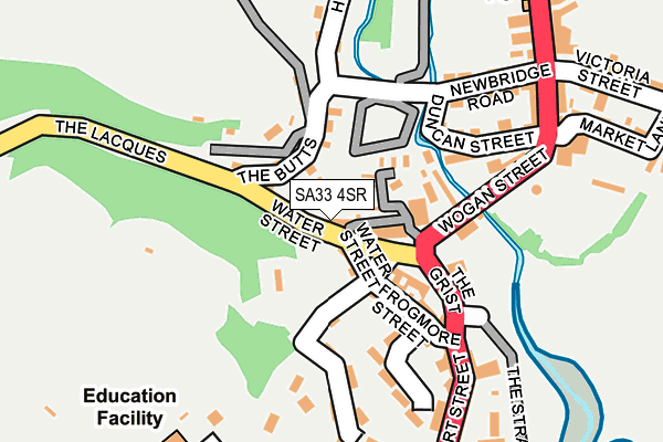 SA33 4SR map - OS OpenMap – Local (Ordnance Survey)