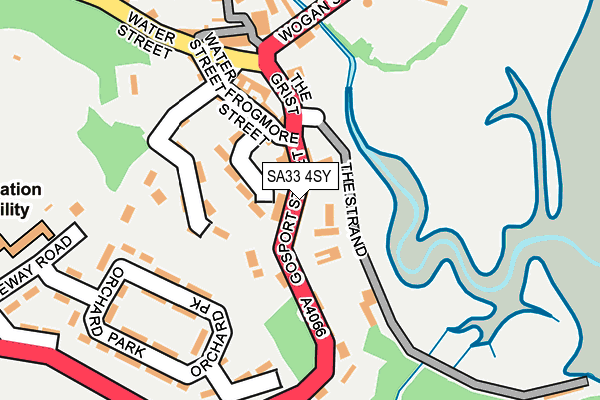SA33 4SY map - OS OpenMap – Local (Ordnance Survey)