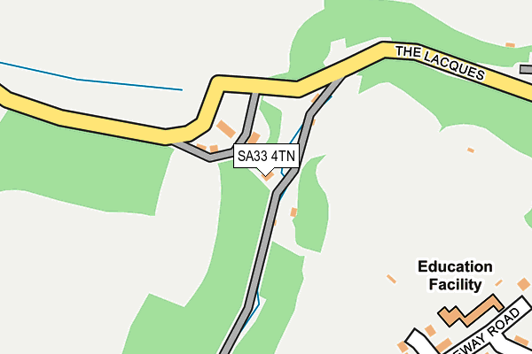 SA33 4TN map - OS OpenMap – Local (Ordnance Survey)