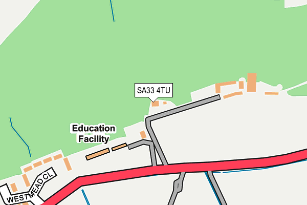 SA33 4TU map - OS OpenMap – Local (Ordnance Survey)