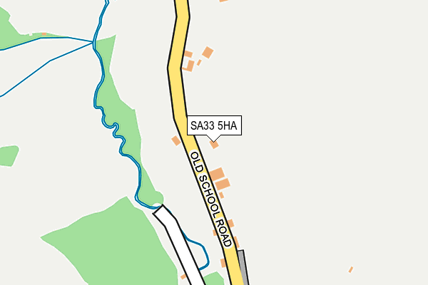 SA33 5HA map - OS OpenMap – Local (Ordnance Survey)