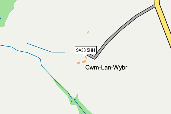 SA33 5HH map - OS OpenMap – Local (Ordnance Survey)