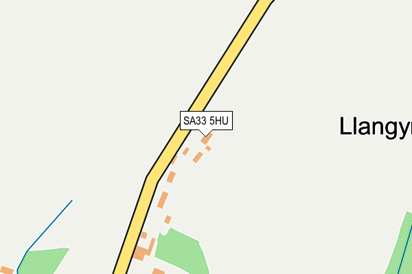 SA33 5HU map - OS OpenMap – Local (Ordnance Survey)