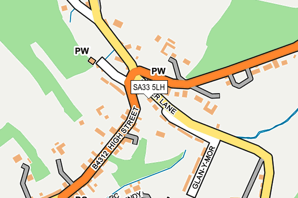 SA33 5LH map - OS OpenMap – Local (Ordnance Survey)