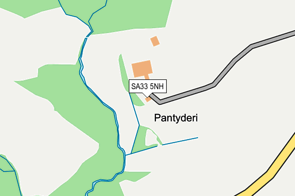 SA33 5NH map - OS OpenMap – Local (Ordnance Survey)