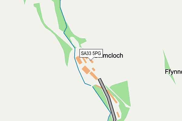 SA33 5PG map - OS OpenMap – Local (Ordnance Survey)
