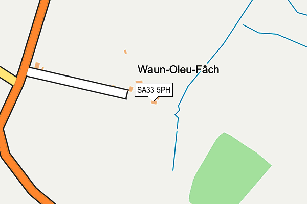 SA33 5PH map - OS OpenMap – Local (Ordnance Survey)
