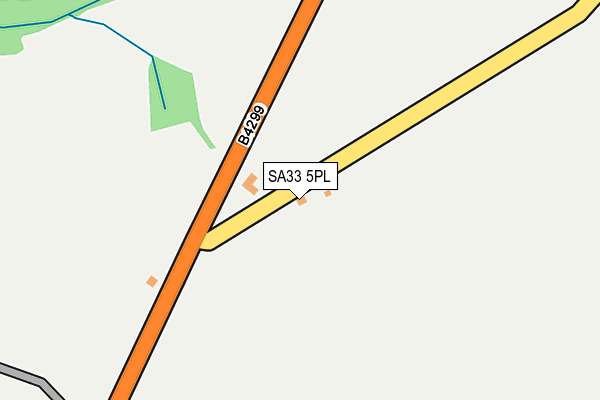 SA33 5PL map - OS OpenMap – Local (Ordnance Survey)