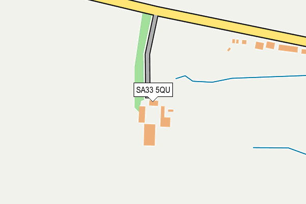 SA33 5QU map - OS OpenMap – Local (Ordnance Survey)