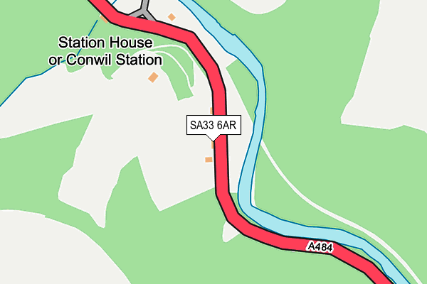 SA33 6AR map - OS OpenMap – Local (Ordnance Survey)
