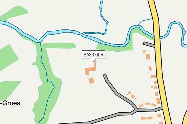 SA33 6LR map - OS OpenMap – Local (Ordnance Survey)