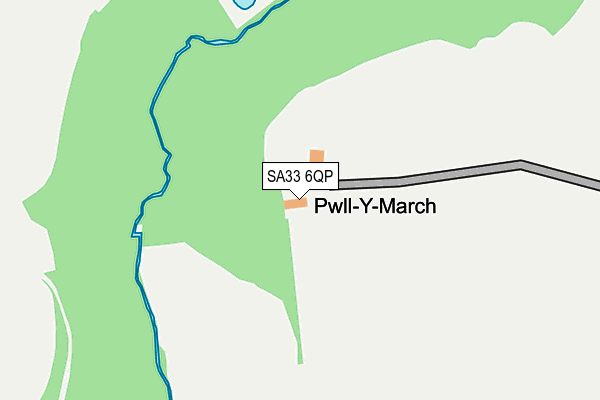 SA33 6QP map - OS OpenMap – Local (Ordnance Survey)