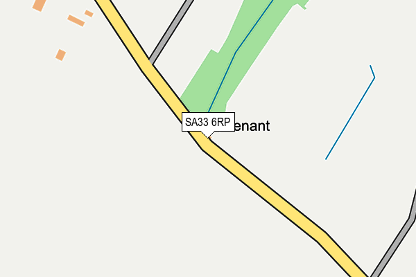 SA33 6RP map - OS OpenMap – Local (Ordnance Survey)