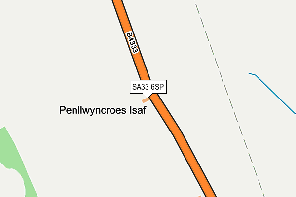 SA33 6SP map - OS OpenMap – Local (Ordnance Survey)