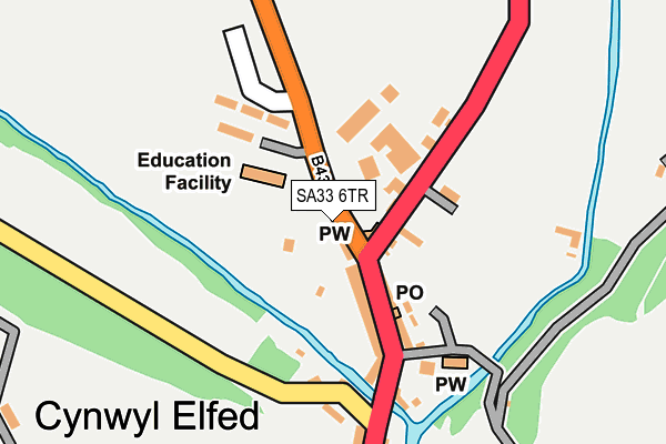 SA33 6TR map - OS OpenMap – Local (Ordnance Survey)
