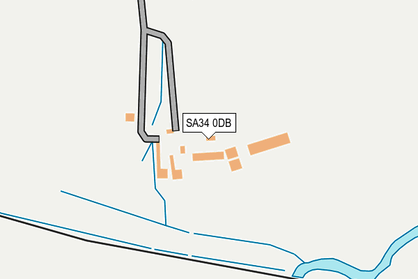 SA34 0DB map - OS OpenMap – Local (Ordnance Survey)