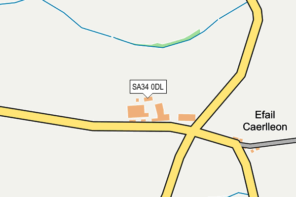 SA34 0DL map - OS OpenMap – Local (Ordnance Survey)